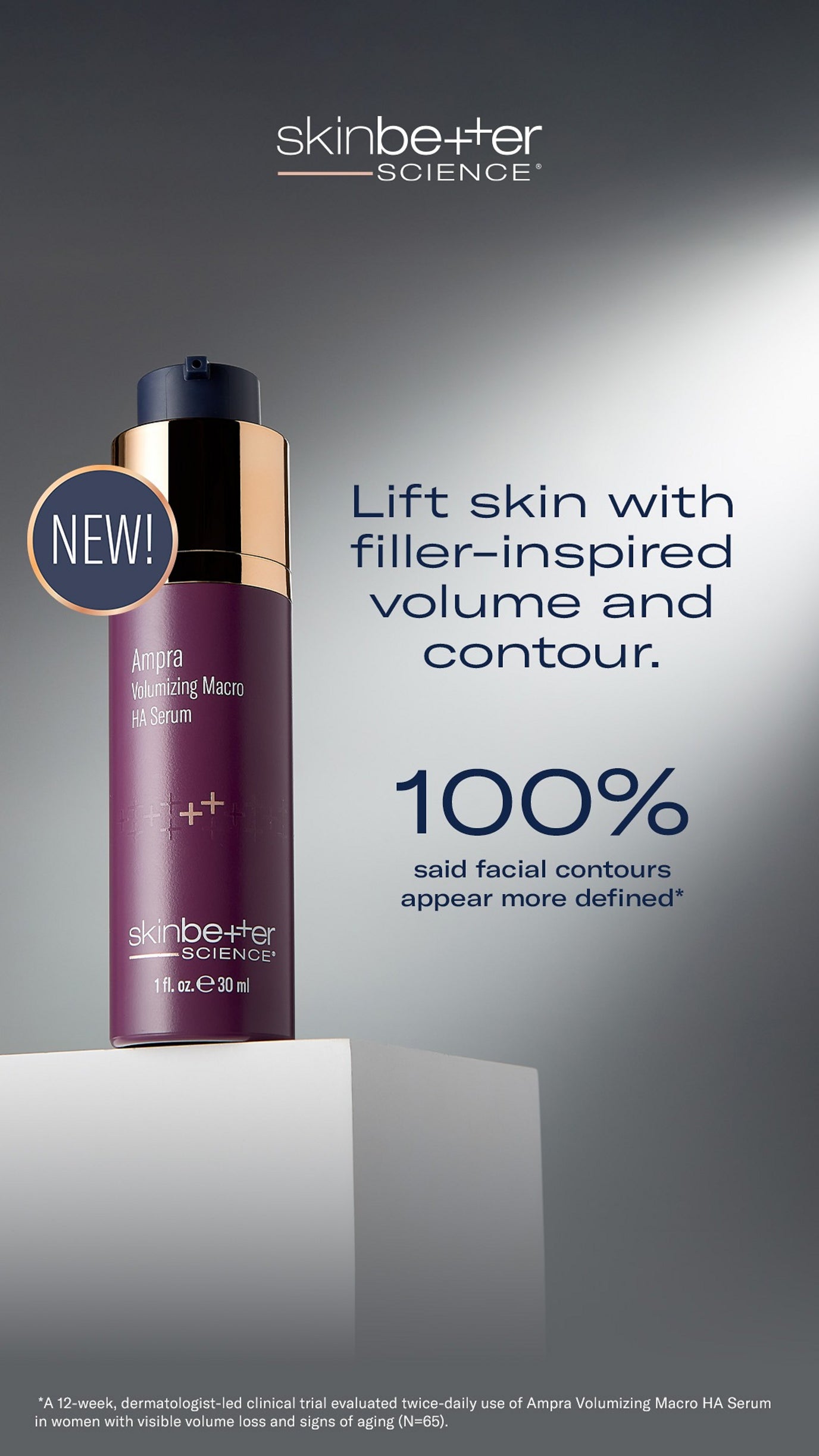 Skinbetter® Better Ampra Volumizing Macro HA Serum - 1 fl. oz. / 30ml