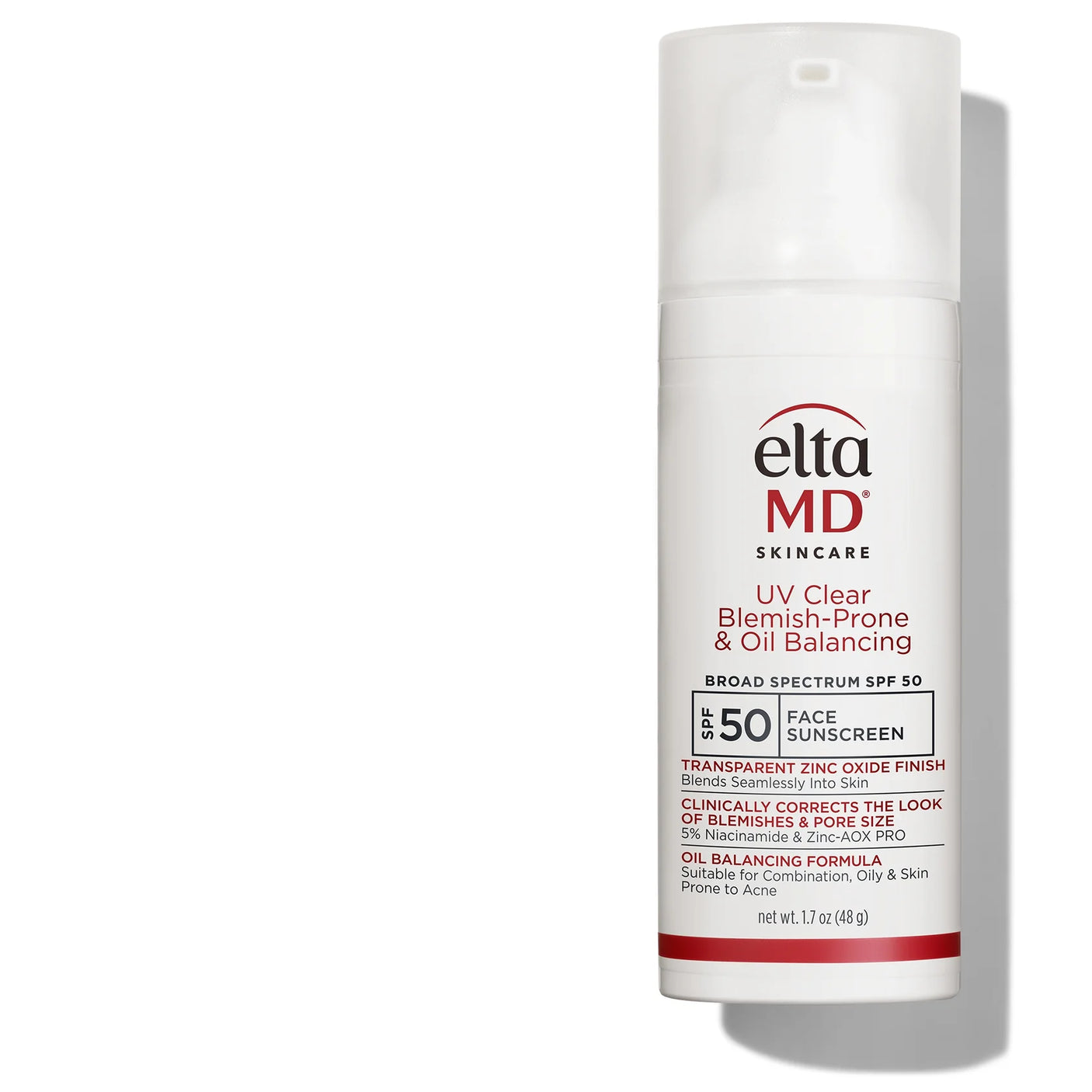 EltaMD® UV Clear Blemish-Prone & Oil Balancing SPF 50 - 1.7 fl. oz. / 48 g