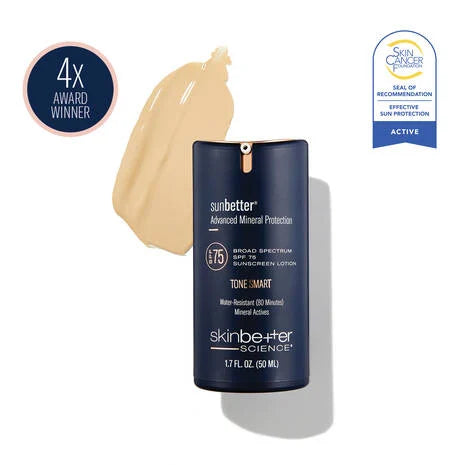 Skinbetter® Sunbetter TONE SMART SPF 75 Sunscreen Lotion - 50ml