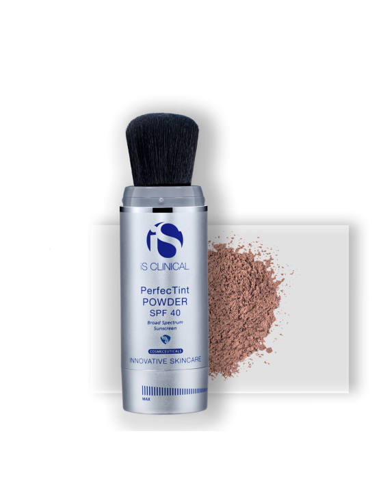 iS Clinical PerfecTint Powder SPF 40 (brush with 2 qty 3.5 g) - PerfecTint Bronze (Clearance)