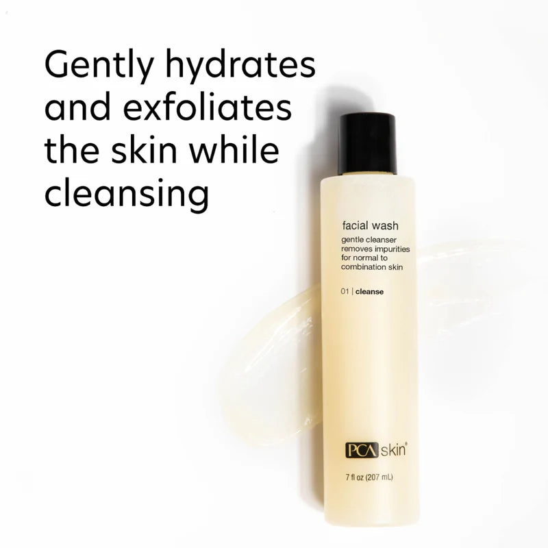 PCA Skin® Facial Wash Gentle Cleanser Deluxe Travel Size - 1 oz. / 29.6 ml