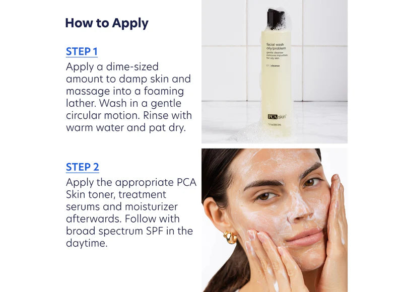 PCA Skin® Facial Wash Oily/Problem Deluxe Travel Size - 1 oz. / 29.6 ml