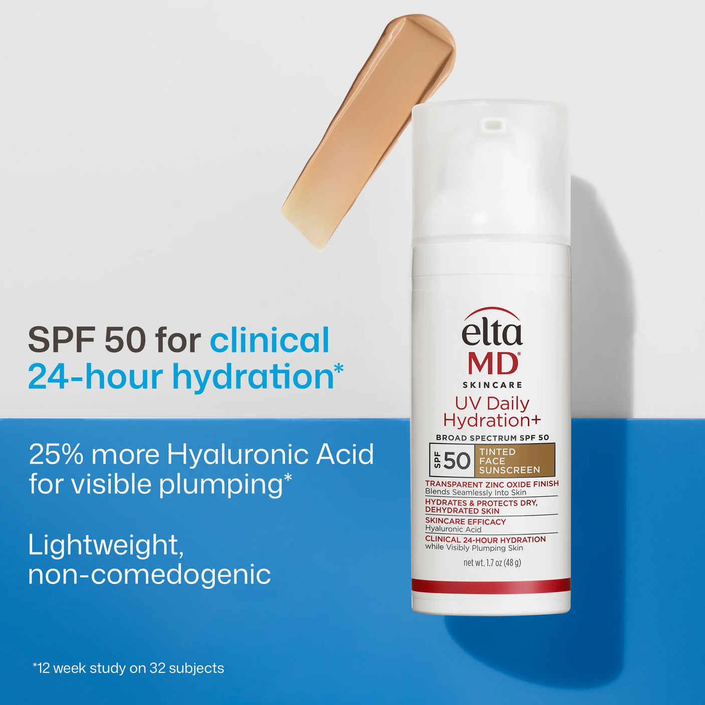 EltaMD® UV Daily Hydration+ Tinted SPF 50  - 1.7 fl. oz. / 48 g