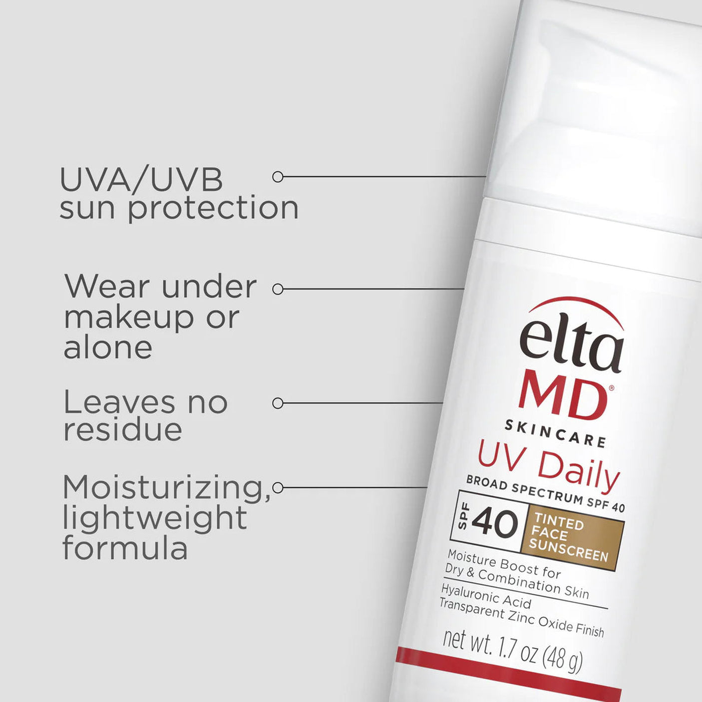 - EltaMD® UV Daily Tinted Broad-Spectrum SPF 40