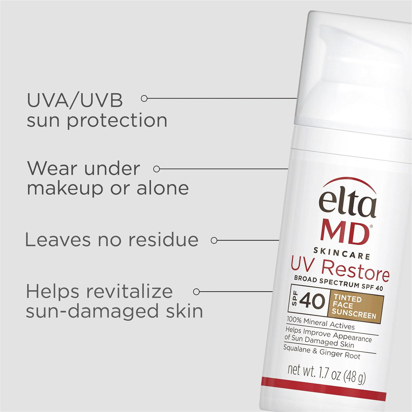 - EltaMD® UV Restore Tinted Broad-Spectrum SPF 40