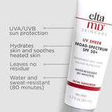 - EltaMD® UV Sheer Broad-Spectrum SPF 50+ 1.7 oz