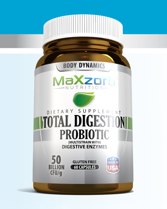 Body Dynamics Maxzorb Total Digestion Probiotic - 60 caps